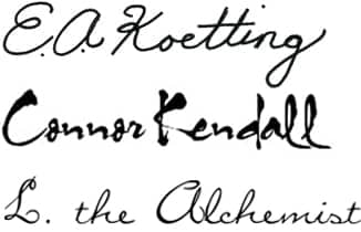 Signature E.A. Koetting